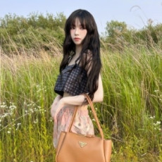카리나 프라다 미디움 가죽 핸드백