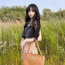 카리나 프라다 미디움 가죽 핸드백