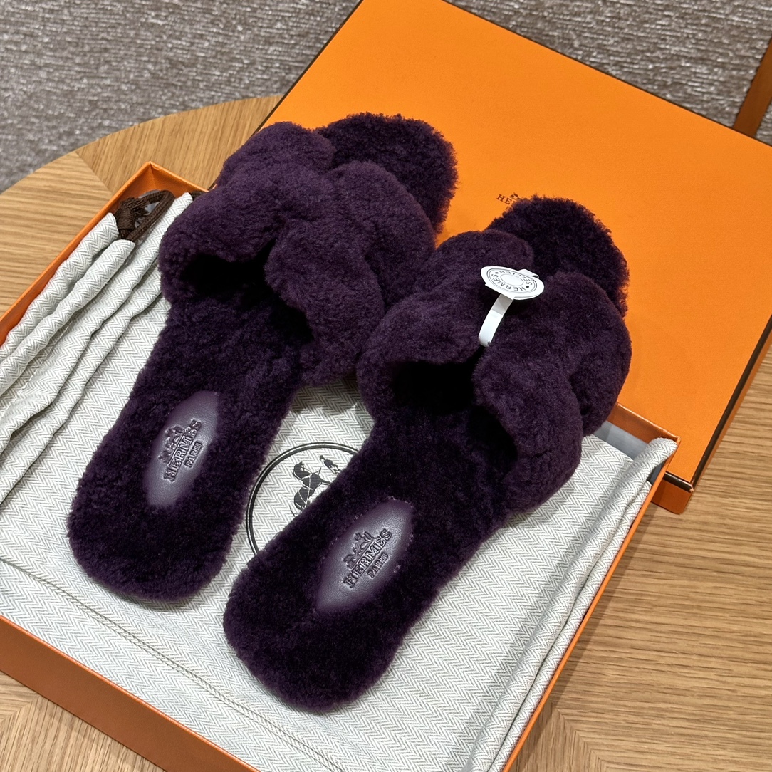 (찡댄) 에르메스 오란 울 샌들