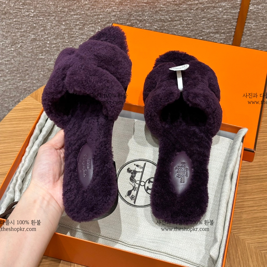 (찡댄) 에르메스 오란 울 샌들