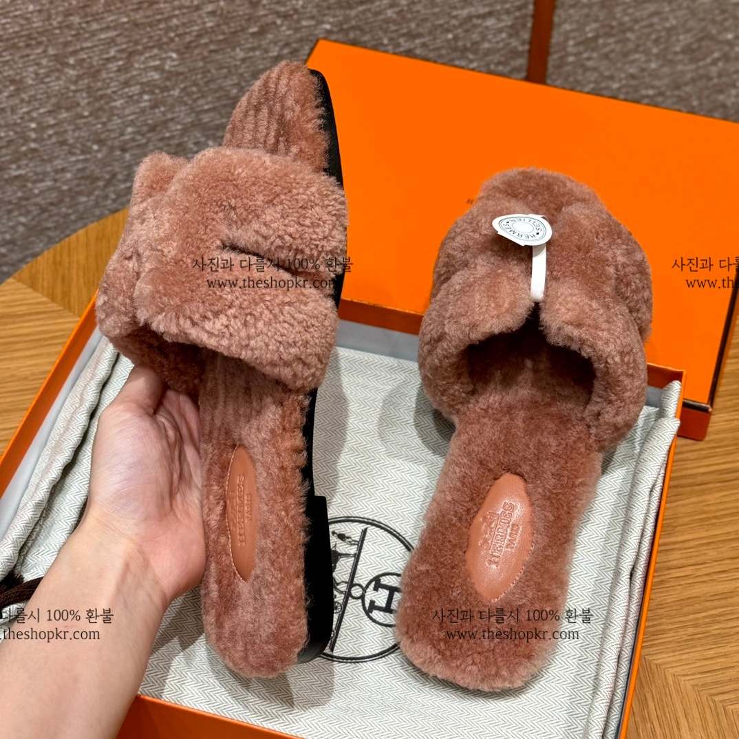 (찡댄) 에르메스 오란 울 샌들