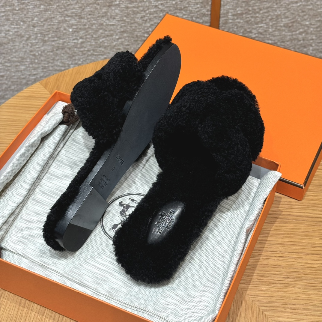 (찡댄) 에르메스 오란 울 샌들