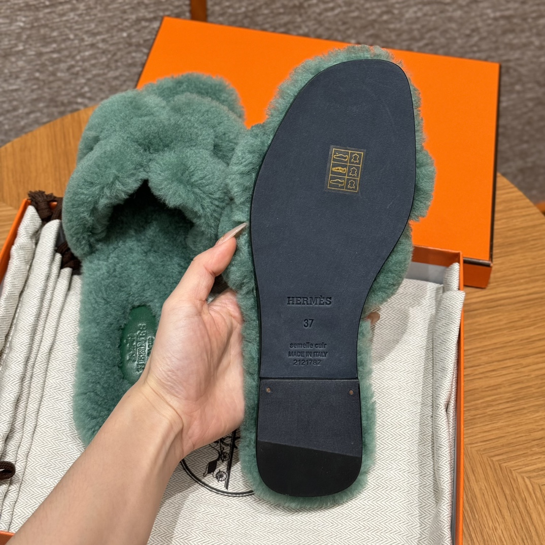 (찡댄) 에르메스 오란 울 샌들