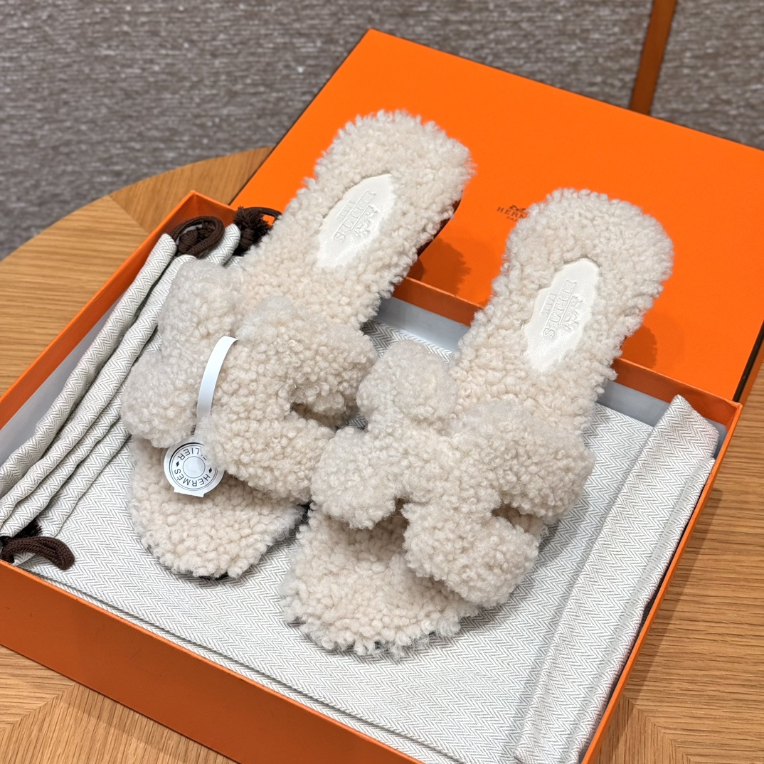 (찡댄) 에르메스 오란 울 샌들