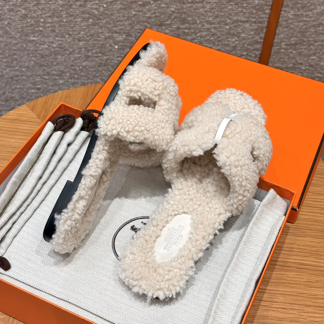 (찡댄) 에르메스 오란 울 샌들