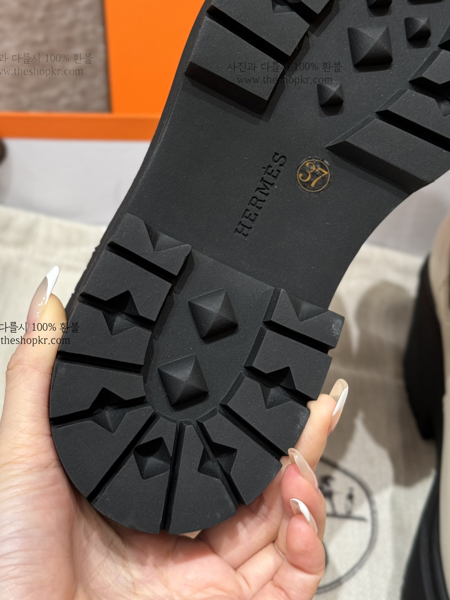 (찡댄) 에르메스 해로우 앵클부츠