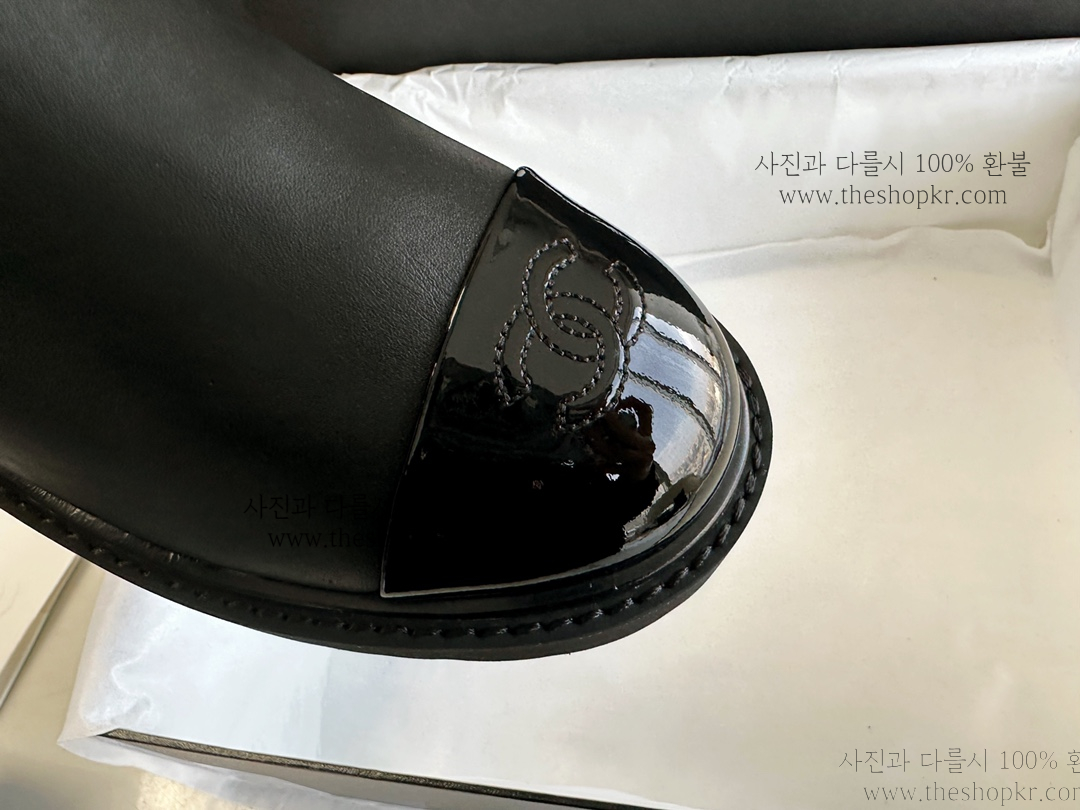 (해피) 샤넬 챌시 앵클 부츠