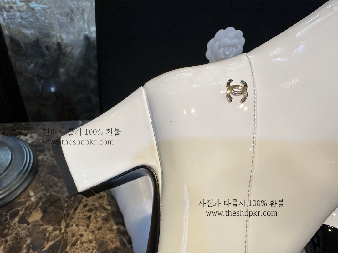 (해피) 샤넬 cc 앵클 부츠