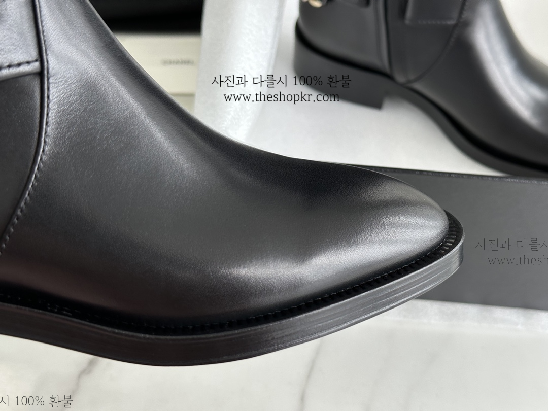 (해피) 샤넬 23A 체인 하이 부츠