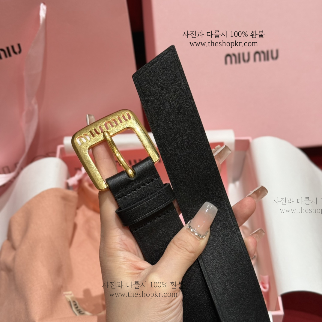 (찡댄) 미우미우 여성 가죽 벨트