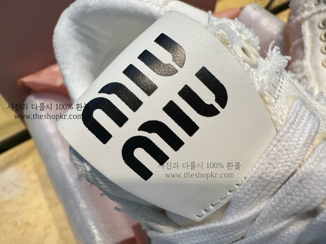 (헬로) 미우미우 데님 스니커즈