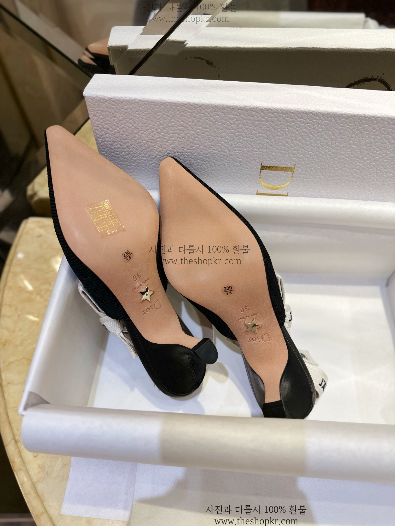 (헬로) 디올 자디올 슬링백 힐