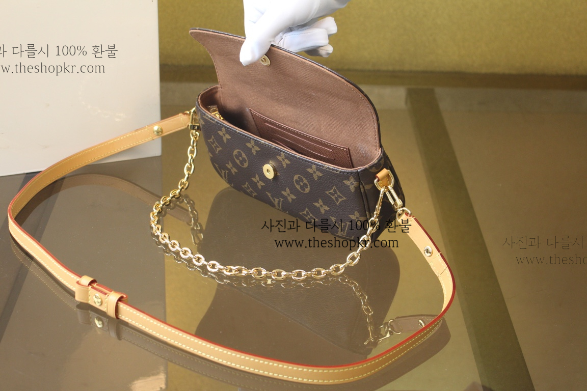 (황벽) 루이비통 월릿 앤 체인 아이비 백