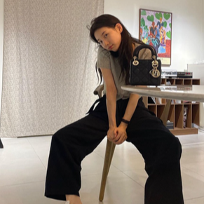 수지 디올 레이디 마이크로 백