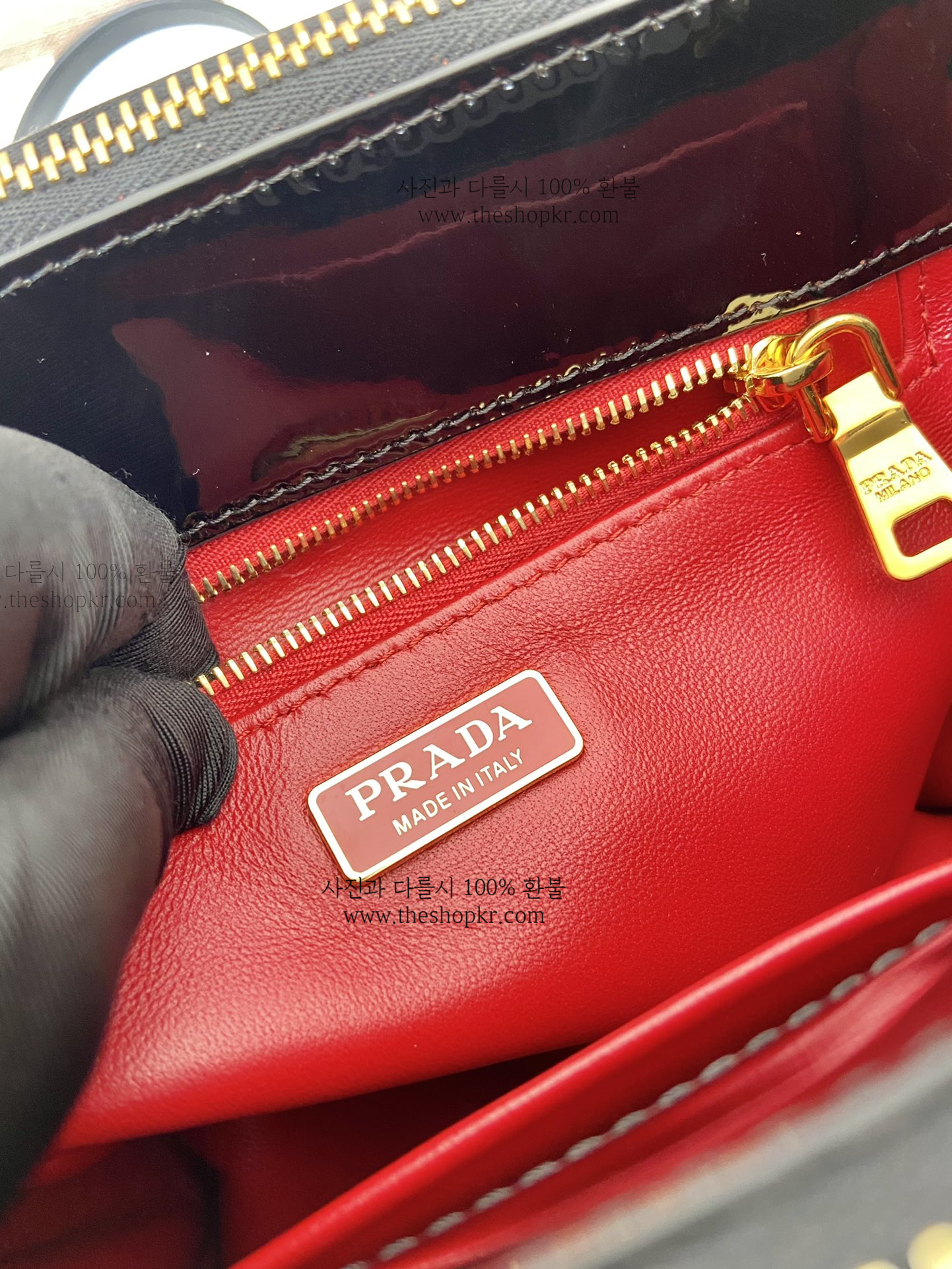 (야오) 프라다 갤러리아 미니 토트 백