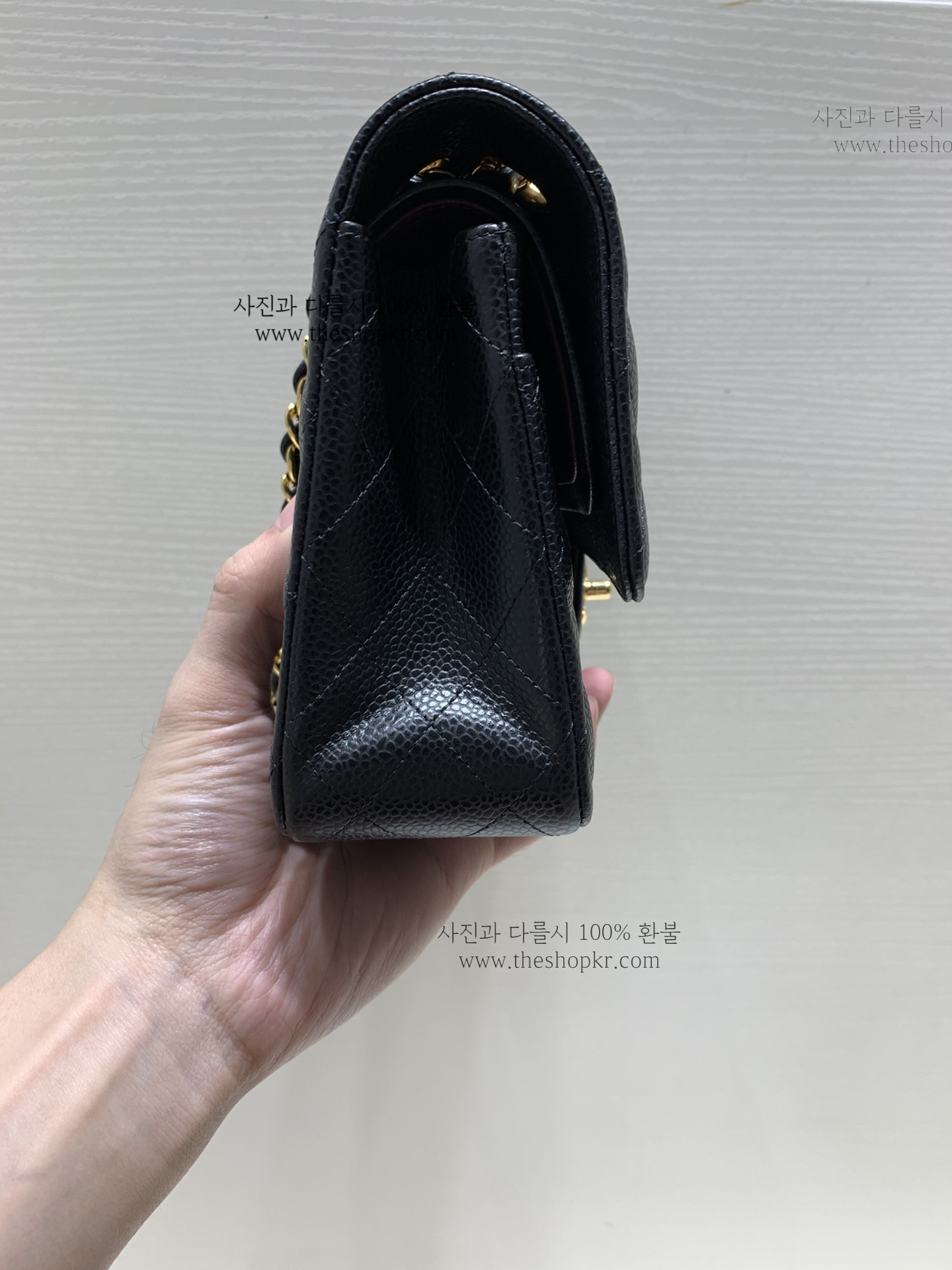 (지존) 샤넬 클래식 미듐 플랩 백
