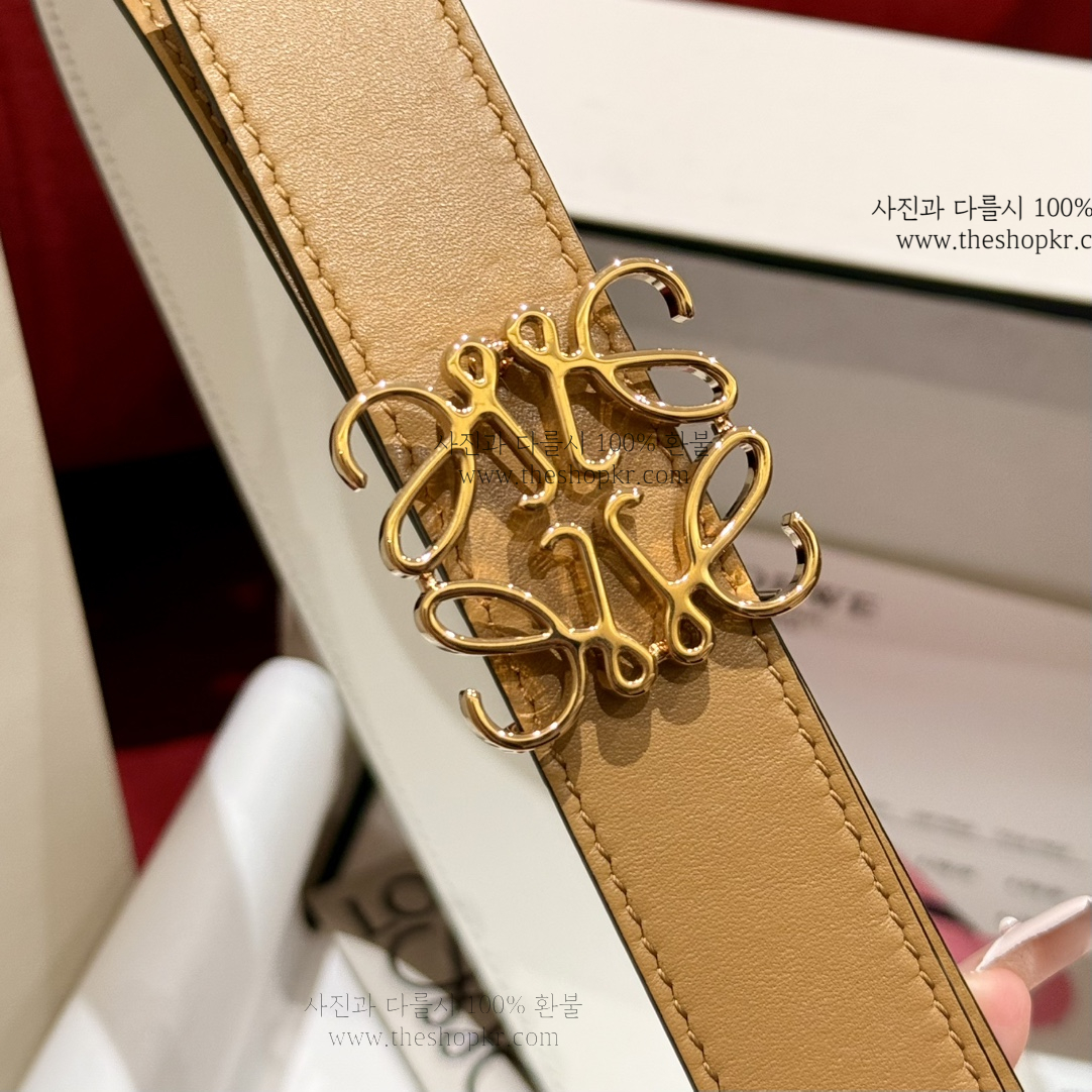 (찡댄) 로에베 아나그램 리버서블 버클 벨트