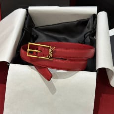 (찡댄) 생로랑 사각 로고 버클 여성 벨트