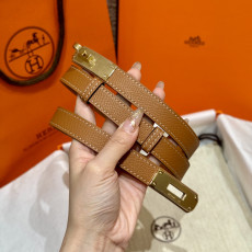 (찡댄) 에르메스 켈리 가죽 벨트