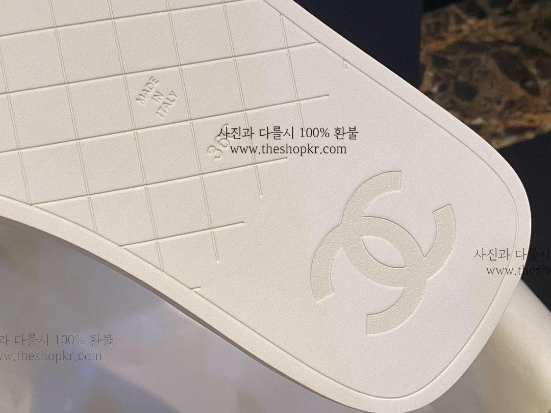 (해피) 샤넬 22k 퍼프 플립플랍