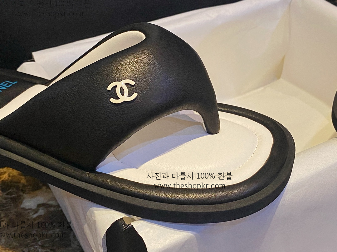 (해피) 샤넬 22k 퍼프 플립플랍