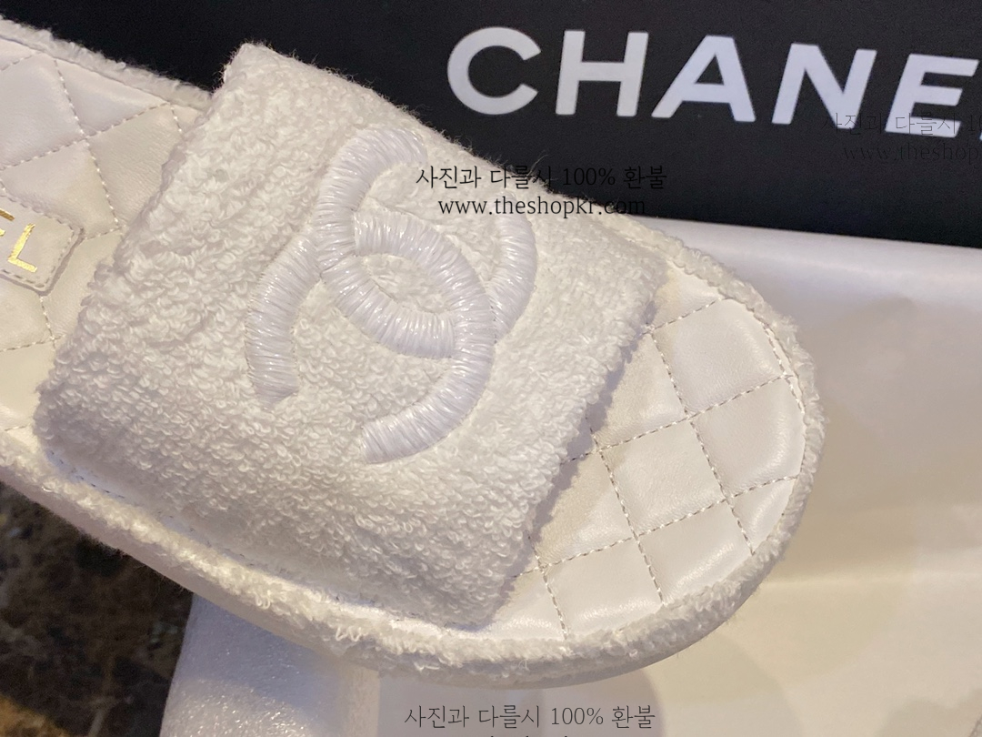 (해피) 샤넬 통굽 슬리퍼