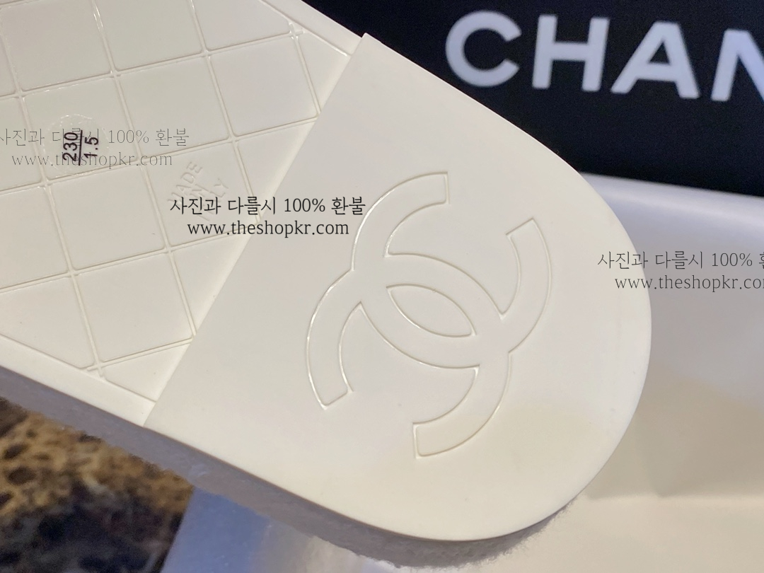 (해피) 샤넬 통굽 슬리퍼