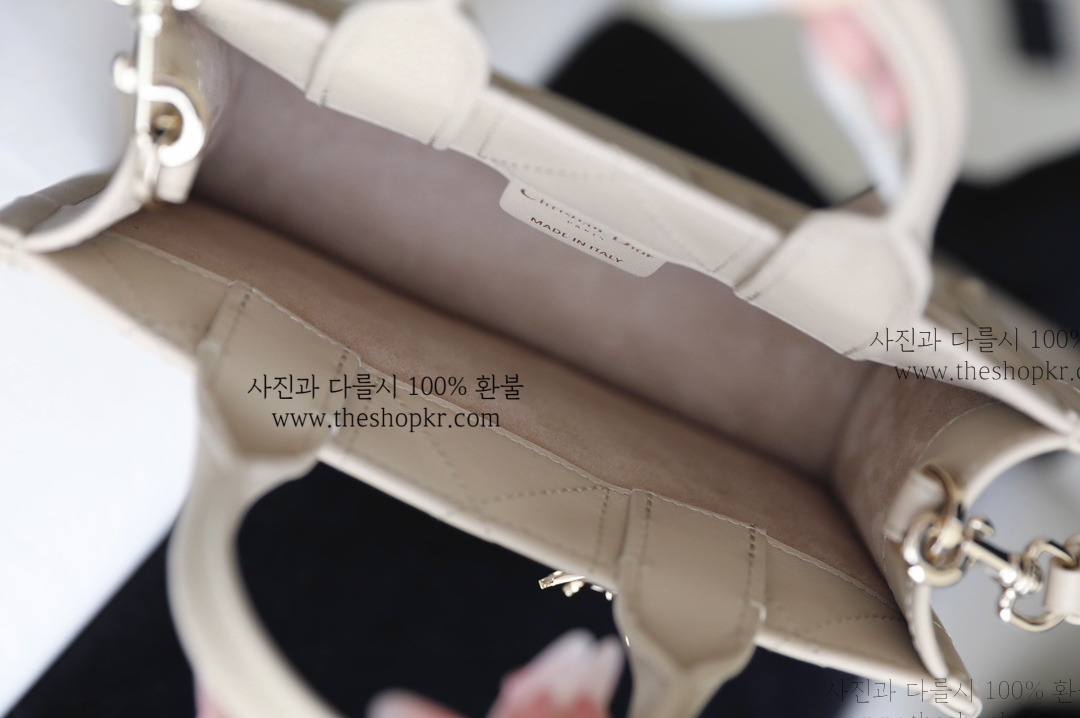 (닥터) 디올 미니 가죽 북토트 백