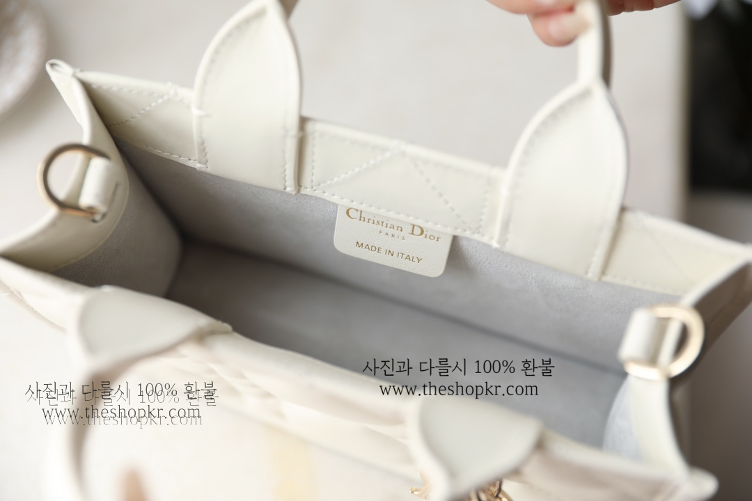 (닥터) 디올 미니 가죽 북토트 백