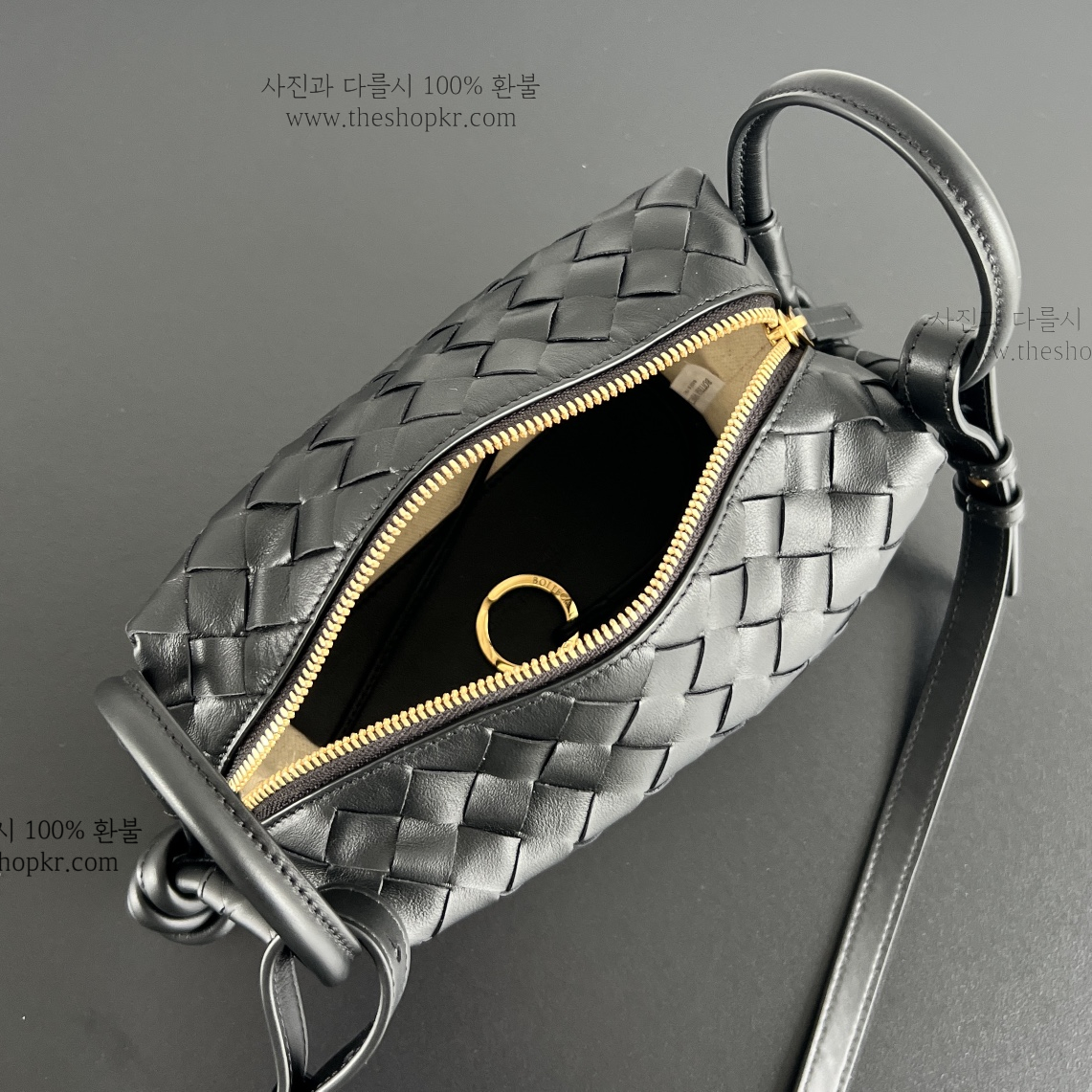 (징) 보테가 스몰 탑핸들 루프 백