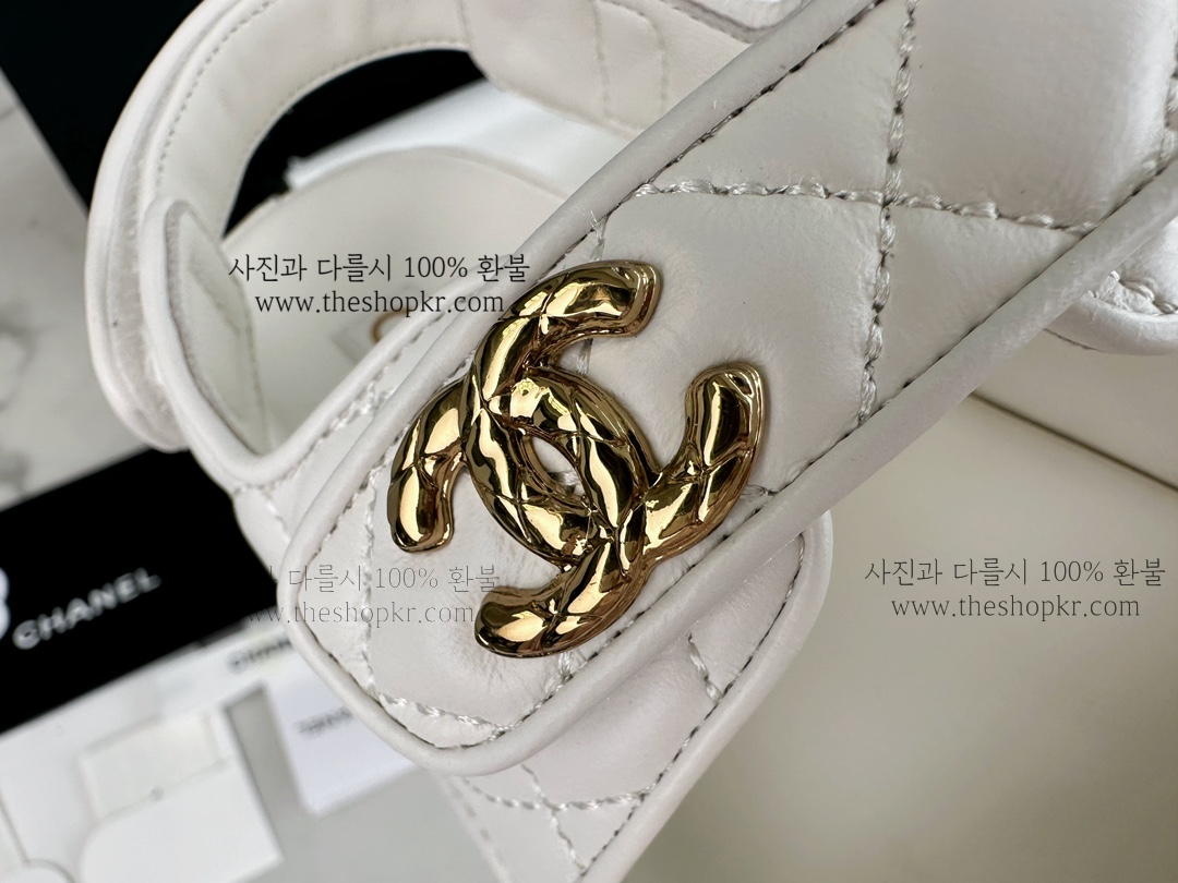 (해피) 샤넬 24c 벨크로 샌들