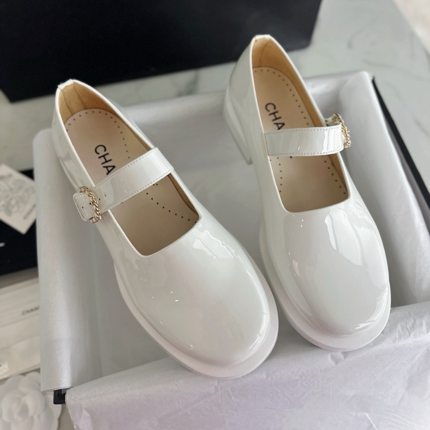 (해피) 샤넬 버클 메리제인 슈즈