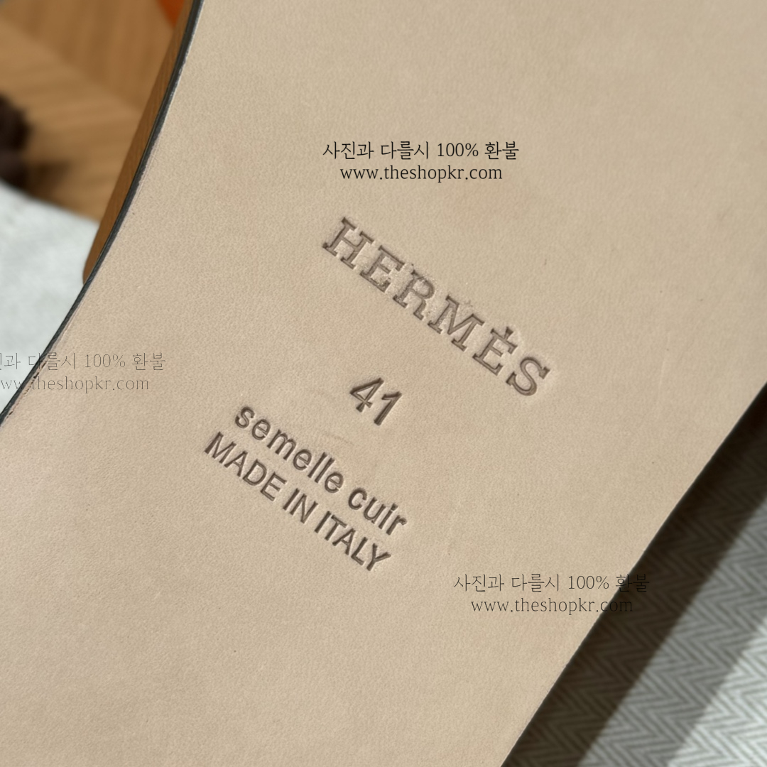 (찡댄) 에르메스 남성 슬리퍼