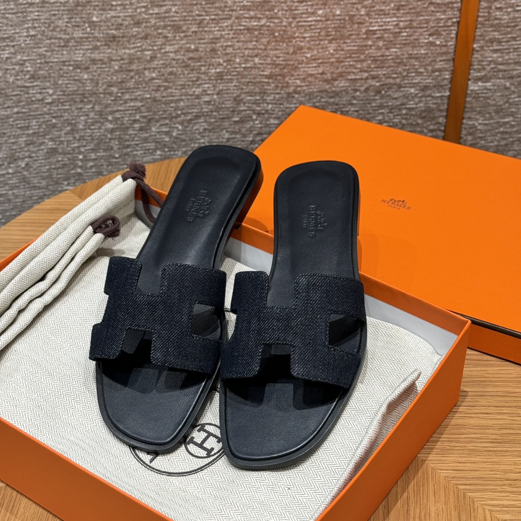 (찡댄) 에르메스 오란 슬리퍼