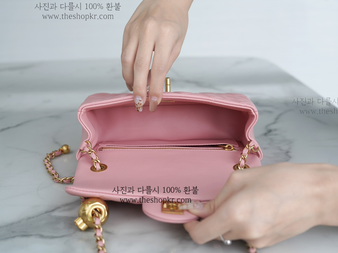 (펜더) 샤넬 23k 미니볼 체인 백