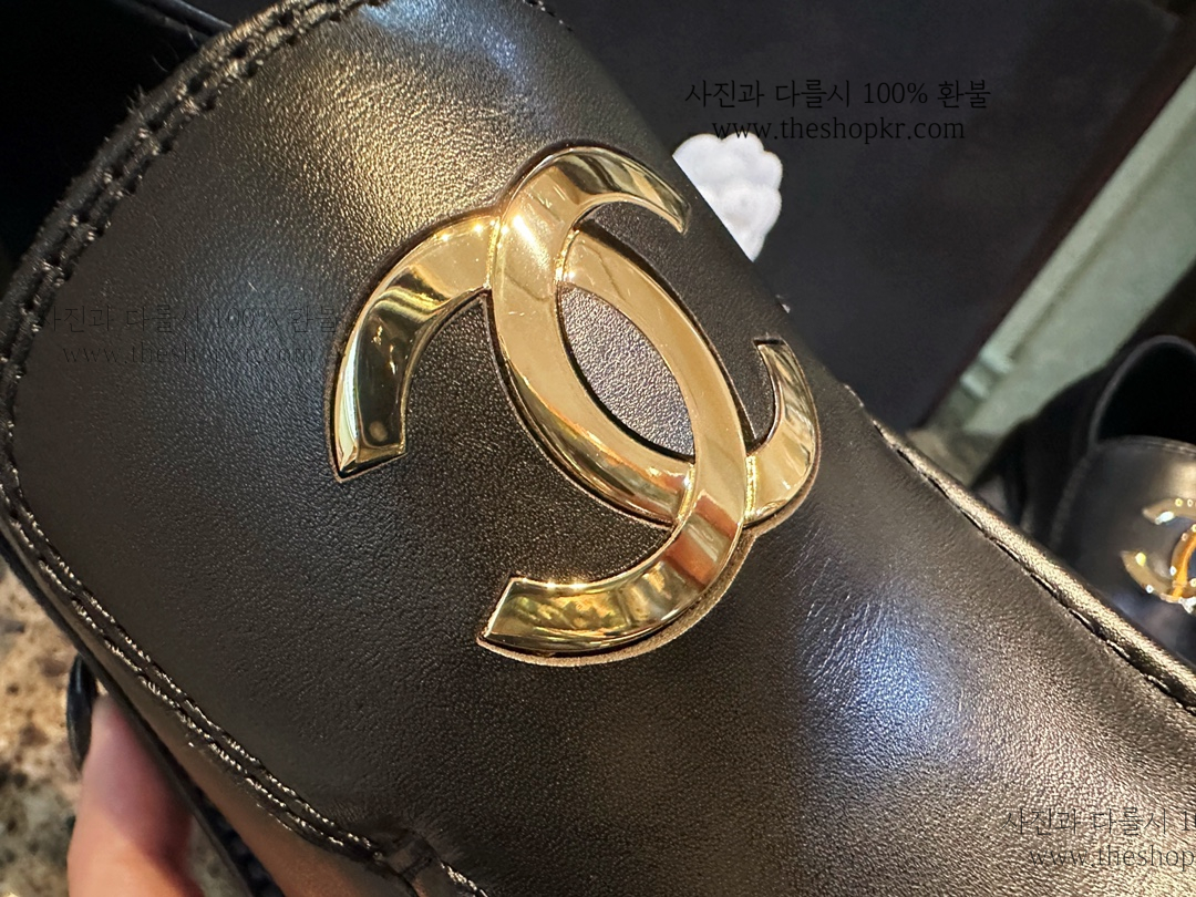 (해피) 샤넬 22k cc 로고 로퍼