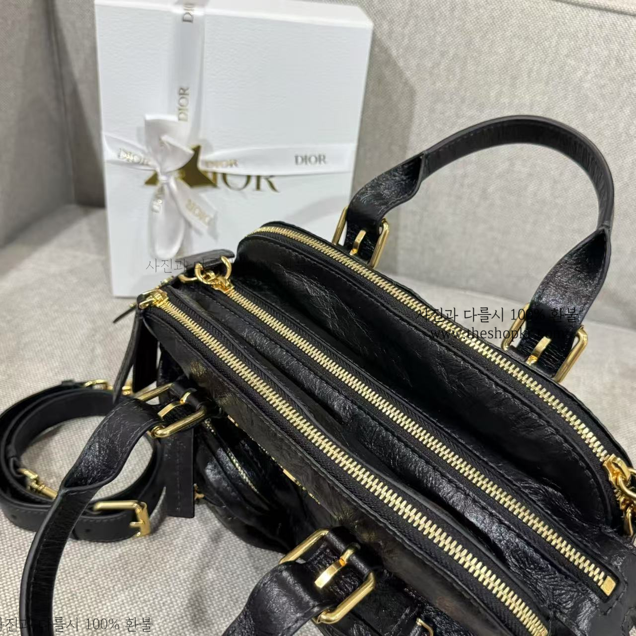 (여왕) 디올 그랜드투어 스몰 볼링 백