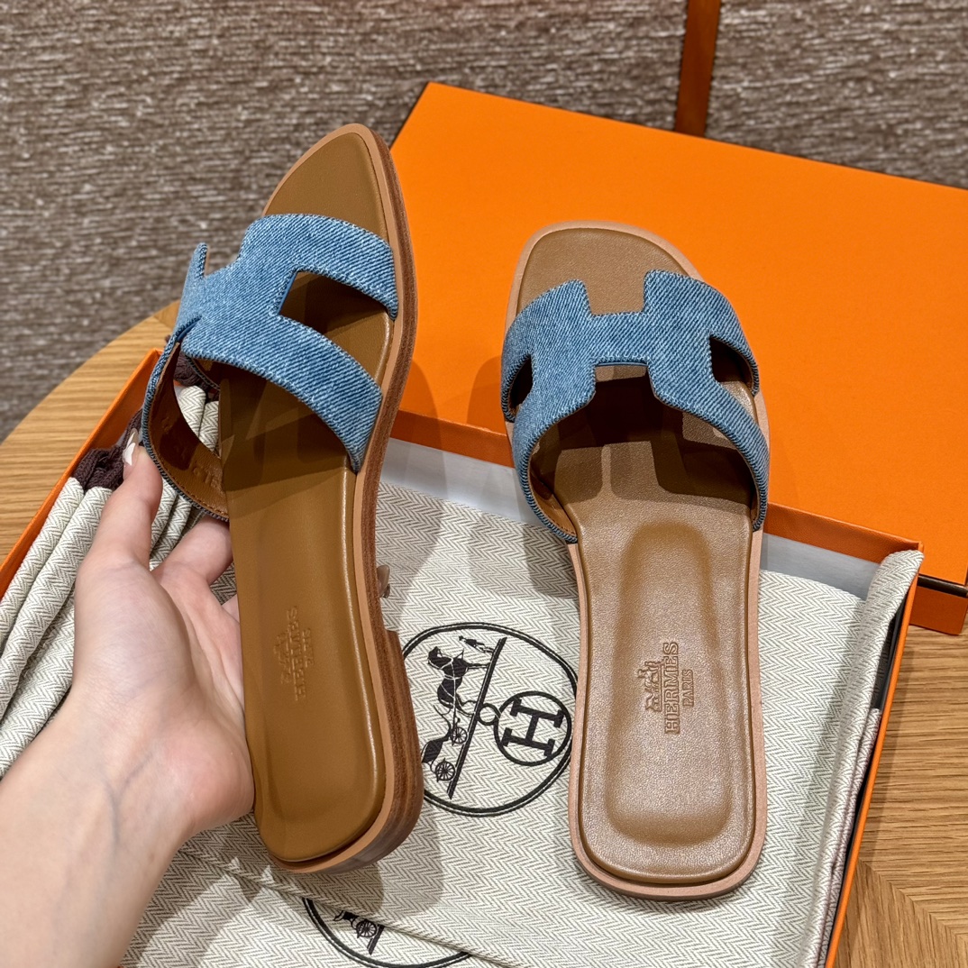 (찡댄) 에르메스 오란 슬리퍼