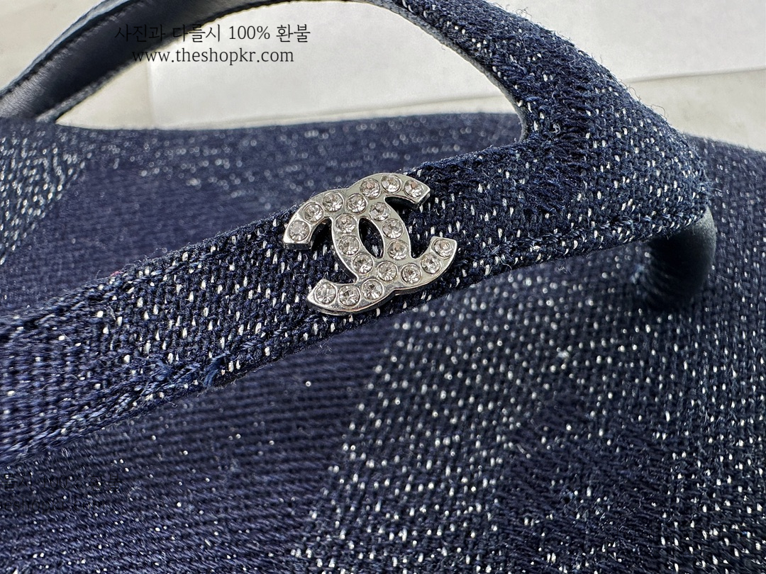 (해피) 샤넬 24s cc 데님 쪼리
