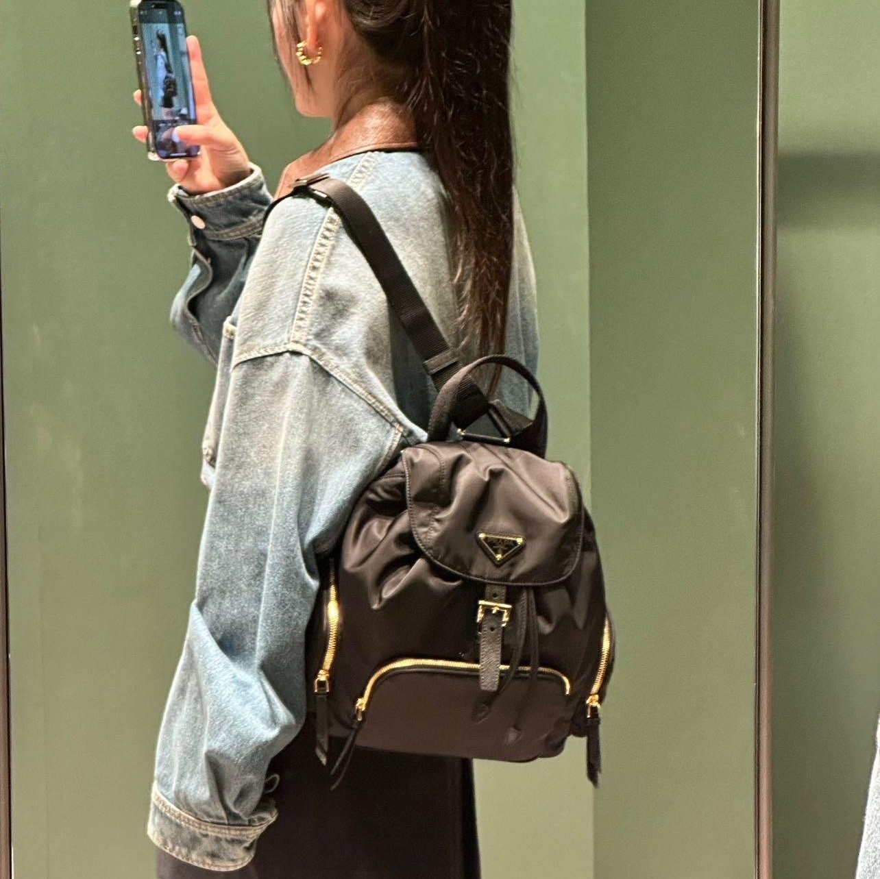 (블프) 프라다 리나일론 스몰 백팩 1BZ081